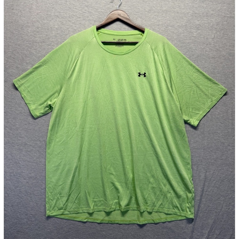 Under Armour The Tech T Shirt Mens 3XL Mint Green Athletic Workout Gym Training